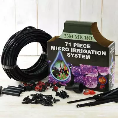 £6.99 • Buy T&M Garden Plant Watering Irrigation Hose Kit 23M Drip System 20 Drippers NEW
