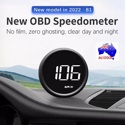 OBD2 Car HUD Computer Head Up Display Smart-Digital Slope Meter-Speedometer B1 • $34.52