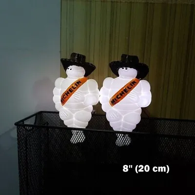 2x8  Bibendum Michelin Man Collectible Doll +LED+Hat Ads Tire Decor Welcome Sign • $48.50