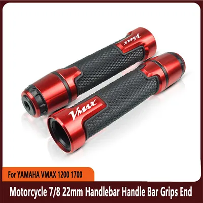 For YAMAHA VMAX 1200 1700 Motorcycle 7/8 22mm Handlebar Handle Bar Grips End • $23.99