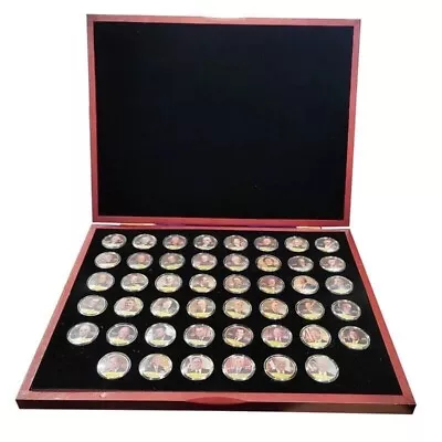 Presidents Of The United States Of America 46 Pcs Gold Coin Collection USA • £179.99