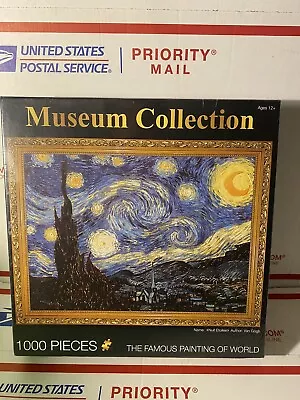 Museum Collection Starry Night 1000 Pieces Puzzle Van Gogh.  Brand New! • $19.99