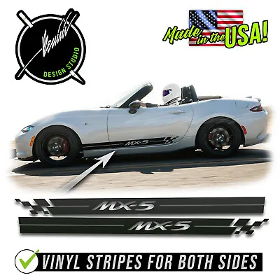 Side Door Rocker Racing Stripes Kit Fits - Mazda Miata MX-5 ALL YEARS • $54.99