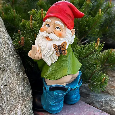 £13.99 • Buy Garden Gnome Statue Decor Funny Pants Down Gnomes Lawn Yard Ornaments Gifts 14cm
