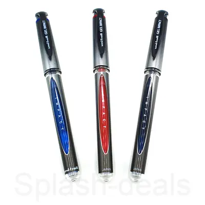 Uni-Ball Signo Gel Impact Rollerball Pen - UM153S Broad Tip 1mm - Black Blue Red • £21.99