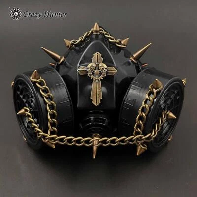 £20.30 • Buy  Steampunk Spike Punk Goth Gas Mask Men/Women Cosplay Costume Masquerade Mask
