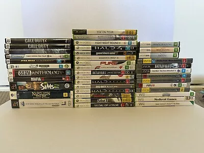 Video Games Bundle X40 PC Xbox Nintendo DS Xbox 360 PS3 Wii • $150