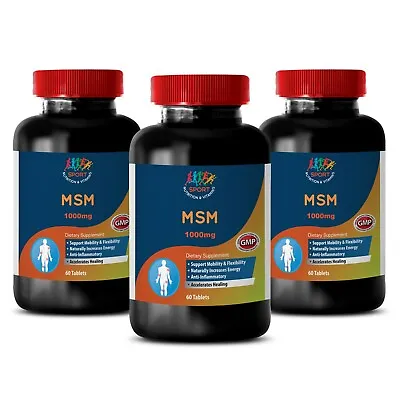Improved Joint Lubrication - MSM 1000mg - Msm Hair Growth 3B • $53.37