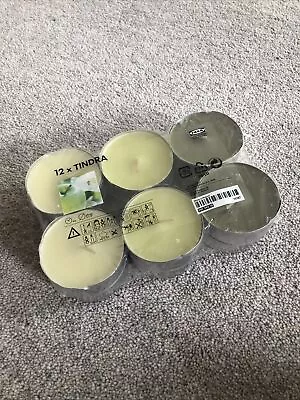 New Sealed 12 IKEA Tealight Candles - Tindra - Apple Scent • £4