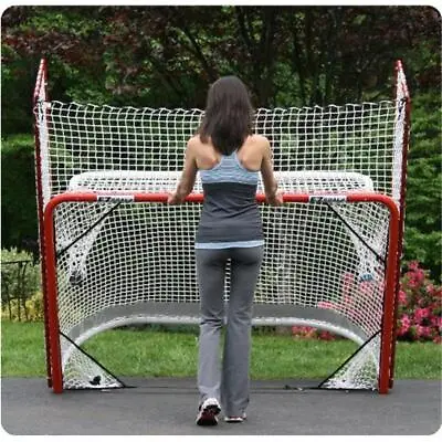 EZGoal 67008 2 In. Folding Hockey Pro Goal With Backstop & Targets • $184.93