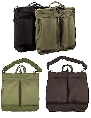 GI Type Flyers Helmet Bags With Or Without Shoulder Straps - Olive Drab & Black • $35.99