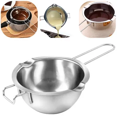 £6.14 • Buy Stainless Steel Wax Melting Pot Double Boiler Kit For DIY Wedding Scented Candle