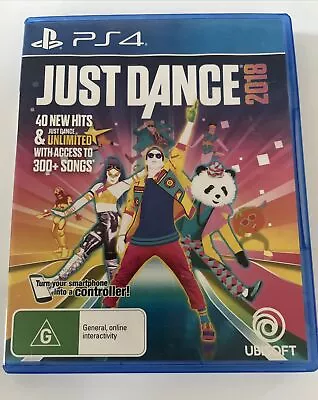 Just Dance 2018 Music Dancing Game 40 Songs Sony Playstation 4 No Manual • $13.99