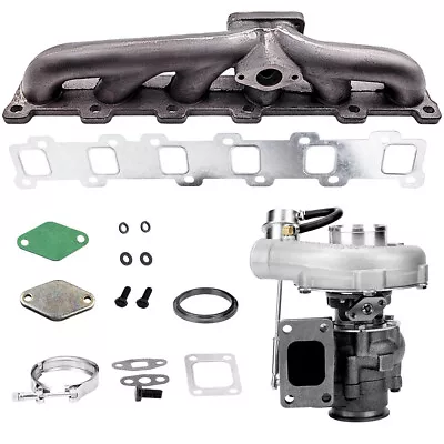 T3 Turbo Manifold + Turbo Charger For Nissan Patrol Safari GQ 4.2L TD42 TB42 • $417.36