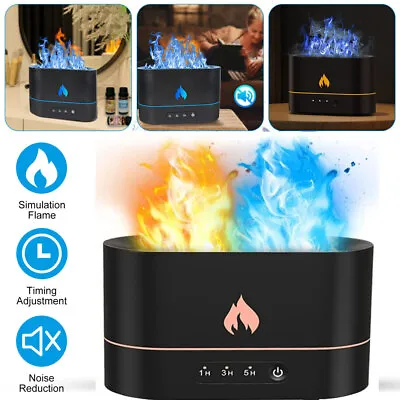 250ml 3D Flame Air Humidifier USB Essential Oil Diffuser Bedroom Mist Home Decor • $12.45