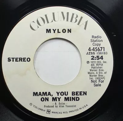 Rock Promo 45 Mylon - Mama You Been On My Mind / Mama You Been On My Mind On C • $6
