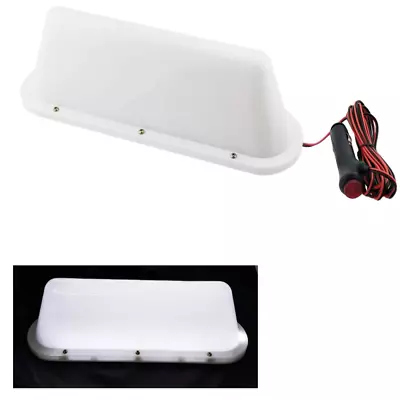 12V Magnetic Waterproof Taxi Cab Roof Top Illuminated Sign Car White Led Light • $24.99