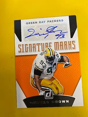 RS22507  2017 Donruss Signature Marks #50 Gilbert Brown PACKERS AUTO • $10