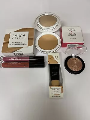 Laura Geller 5 Piece Make Up Set  Foundation- Deep  Foundation- Concealer ++ • £15.25