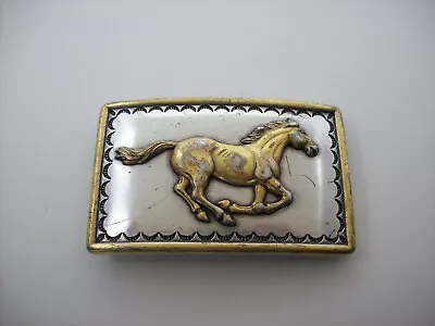 Vintage Nocona RUNNING HORSE STALLION Belt Buckle Western Cowboy • $14