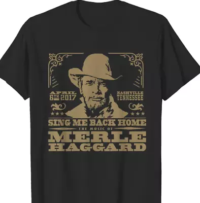Merle Haggard Country Music T-Shirt Short Sleeve Unsiex S-5Xl • $17.99