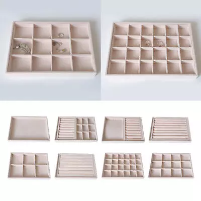 Velvet Jewelry Display Storage Tray/ Holder Box Case/ Ring Showcase Organizer • $22.84