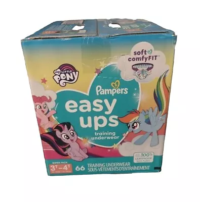 66ct Size 3T-4T Pampers Easy Ups Training Pants Underwear Girls My Little Pony • $24