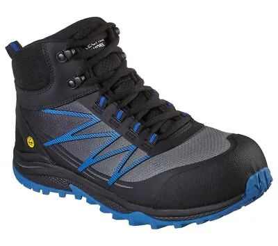 Skechers Work Safety Boots Mens ESD Composite Toe Puxal Firmle Memory Foam Shoes • £74.95