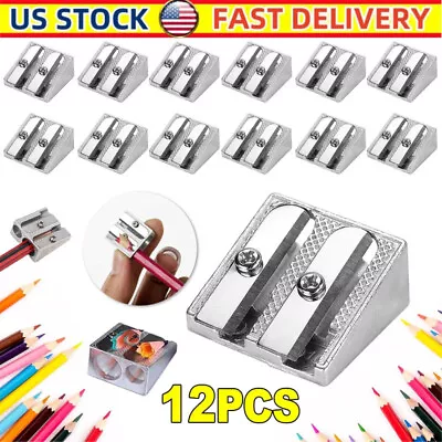 12PCS Metal Pencil SharpenerPencil Sharpener Handheld Pencil Sharpener Manual • $9.95