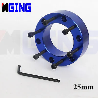 25mm Universal Steering Wheel Pad Spacer Hub Adapter Gasket 6bolts Al  Len Key • $14.75