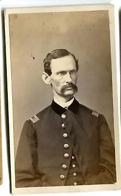 Antique CDV Photograph Civil War Identified 2nd Lt 11th Michigan MI Infantry • $10.50