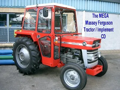 $8.52 • Buy MEGA Massey Ferguson (MF) Tractor & Implements Info On CD
