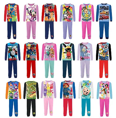 £6.50 • Buy Boys And Girls Kids Toddler Character Pyjamas Pjs Cotton