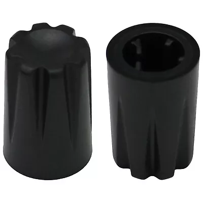 Dshaft Tall Black Rotary Encoder Control Knob - DJ Mixer Part - Small - D-Shaft • £3.99