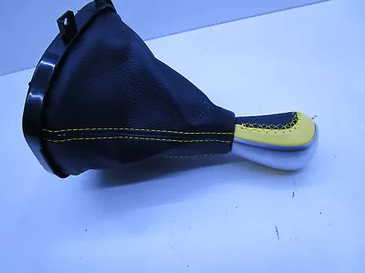 Yellow Leather Manual Gear Knob & Boot Cover For Holden Sv6 Ve Ute Commodore • $295