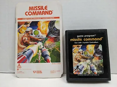Missile Command Atari 2600 With Booklet - 1981 • $5.99