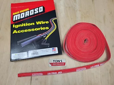 Moroso Spark Plug Wire Heat Sleeve 72013 Ultra 40 Wire Sleeve 450* 8.65mm 25' • $108.99