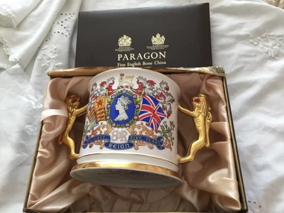 £6.50 • Buy Boxed Paragon Limited Edition Fine Bone China Royal Commemorative Loving Cup