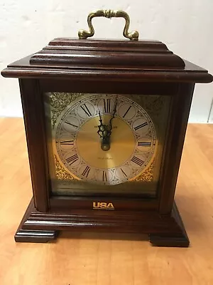 Howard Miller Mantle Clock Model 612-481 Electric Quartz Wood No Chimes • $29.99