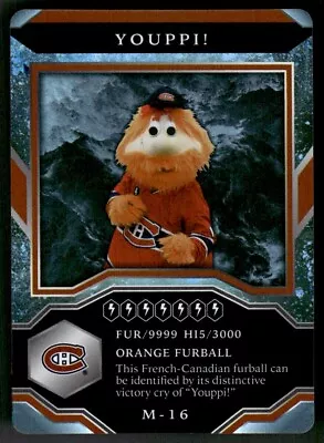 2021-22 Upper Deck MVP Mascots Youppi! Montreal Canadiens #M-16 • $0.99