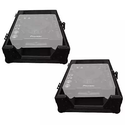 $233.40 • Buy ProX XS-CD Large Format Tabletop CD/CDJ Player Flight Case Pair - Black