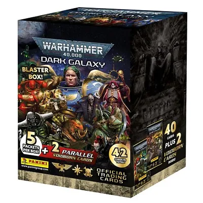 Panini Warhammer 40k Dark Galaxy Trading Card Collection Blaster Box 2 Parallels • £17.99