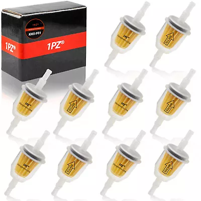 $13.59 • Buy 10 Small Engine GKI VW312 6mm - 8mm 1/4  5/16  Plastic Inline Gas Fuel Filters