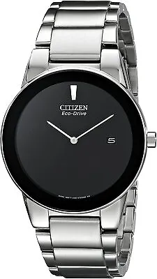 Citizen Men's AU1060-51E Axiom 40mm Black Dial Stainless Steel Watch • $139.99