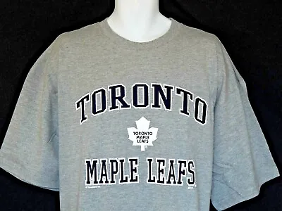 Toronto Maple Leafs T-Shirt Mens Size Vintage Logo Gray Big & Tall NEW Canada • $21.84