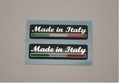 £4.98 • Buy Made In Italy Italian Flag 3D Gel Decals Ducati Aprillia Ferrari Alfa Fiat Vespa