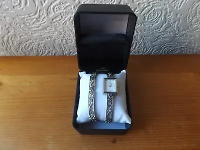 New  Boxed Silver Coloured Watch And Bracelet  Set • £10