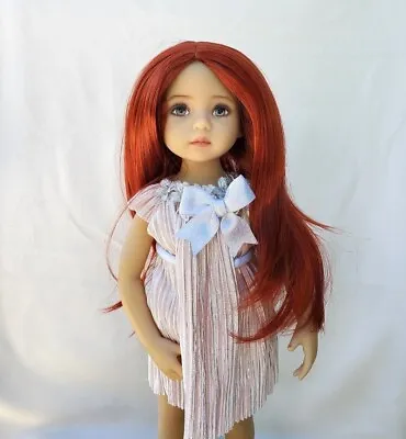 The Doll Wig Store Wig EMILY Size 7-8 In Dark Red • $28