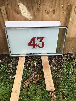 Double Glazed Glass Unit 672 X 364.couloured Lead Lite Number 43. • £25