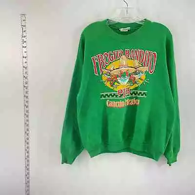 VTG Frog Bandito Pub Cancun Mexico Green Men's Sweatshirt - Size L • $29